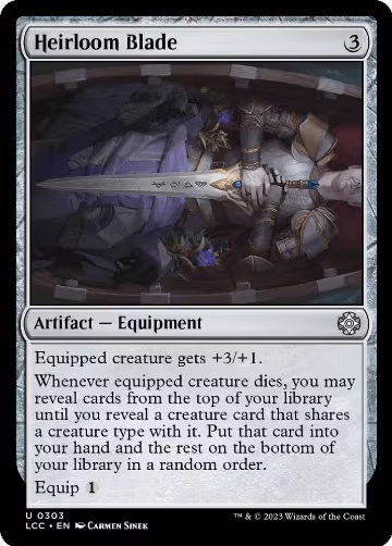 Heirloom Blade (303), Commander: The Lost Caverns of Ixalan — Magic card price