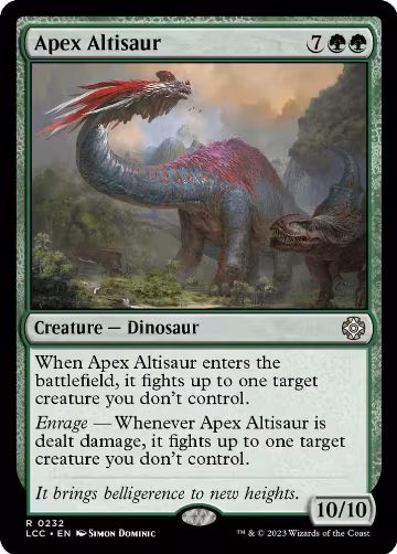 Apex Altisaur (232), Commander: The Lost Caverns of Ixalan — Magic card price