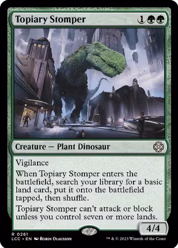Topiary Stomper (261), Commander: The Lost Caverns of Ixalan — Magic card price