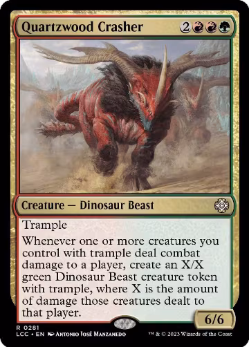 Quartzwood Crasher (281), Commander: The Lost Caverns of Ixalan — Magic card price
