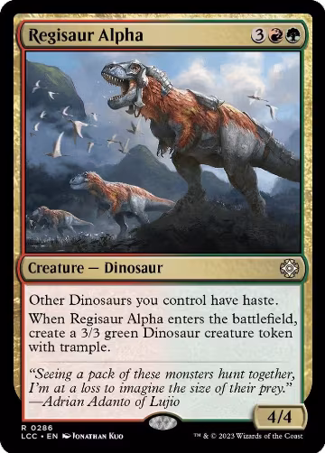 Regisaur Alpha (286), Commander: The Lost Caverns of Ixalan — Magic card price