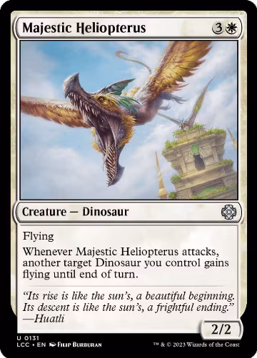 Majestic Heliopterus (131), Commander: The Lost Caverns of Ixalan — Magic card price