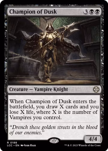 Champion of Dusk (188), Commander: The Lost Caverns of Ixalan — Magic card price