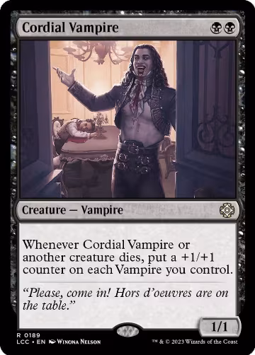 Cordial Vampire (189), Commander: The Lost Caverns of Ixalan — Magic card price