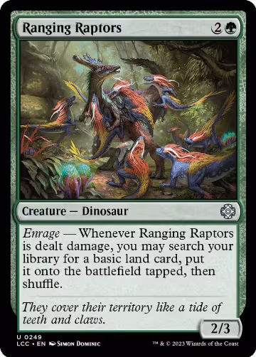 Ranging Raptors (249), Commander: The Lost Caverns of Ixalan — Magic card price