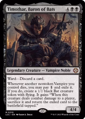 Timothar, Baron of Bats (210), Commander: The Lost Caverns of Ixalan — Magic card price