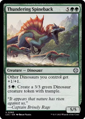 Thundering Spineback (260), Commander: The Lost Caverns of Ixalan — Magic card price