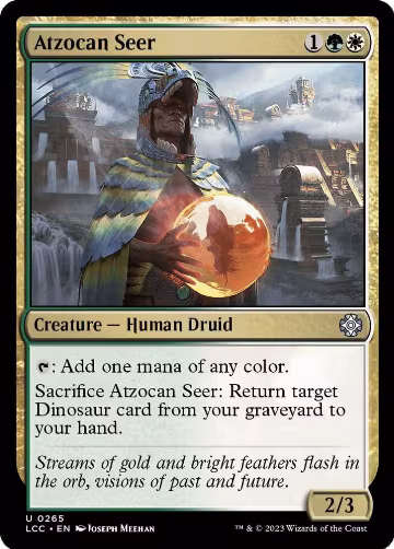 Atzocan Seer (265), Commander: The Lost Caverns of Ixalan — Magic card price