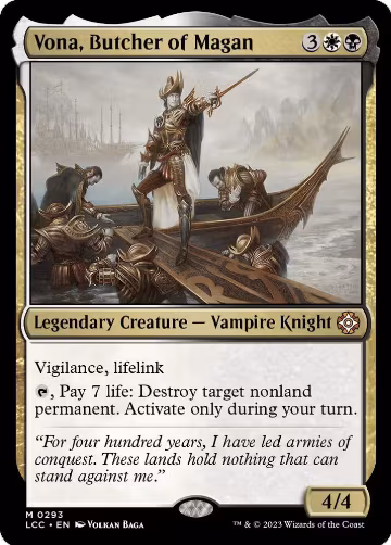 Vona, Butcher of Magan (293), Commander: The Lost Caverns of Ixalan — Magic card price