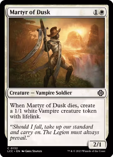 Martyr of Dusk (132), Commander: The Lost Caverns of Ixalan — Magic card price