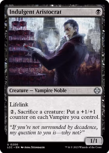 Indulgent Aristocrat (200), Commander: The Lost Caverns of Ixalan — Magic card price
