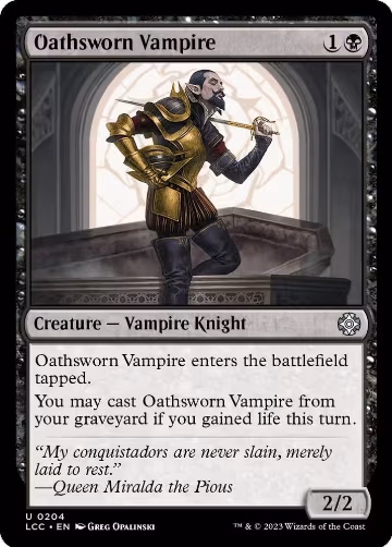 Oathsworn Vampire (204), Commander: The Lost Caverns of Ixalan — Magic card price