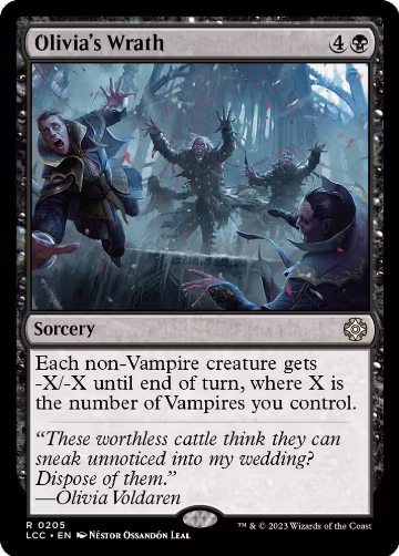 Olivia's Wrath (205), Commander: The Lost Caverns of Ixalan — Magic card price