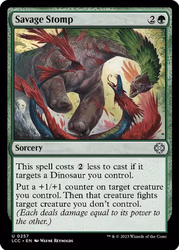 Savage Stomp (257), Commander: The Lost Caverns of Ixalan — Magic card price