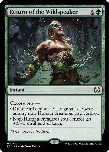 Return of the Wildspeaker (252), Commander: The Lost Caverns of Ixalan — Magic card price