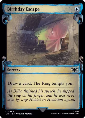 Birthday Escape (Showcase Scrolls) (494), Universes Beyond: The Lord of the Rings: Tales of Middle-earth — Magic card price