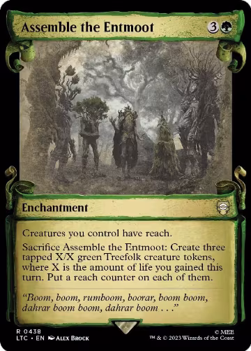 Assemble the Entmoot (Showcase Scrolls) (438), Commander: The Lord of the Rings: Tales of Middle-earth — Magic card price