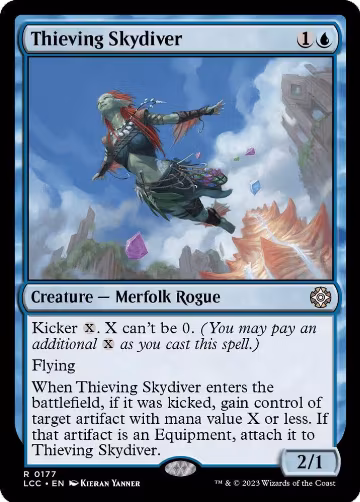 Thieving Skydiver (177), Commander: The Lost Caverns of Ixalan — Magic card price