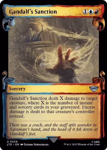 Gandalf's Sanction (Showcase Scrolls) (659), Universes Beyond: The Lord of the Rings: Tales of Middle-earth — Magic card price