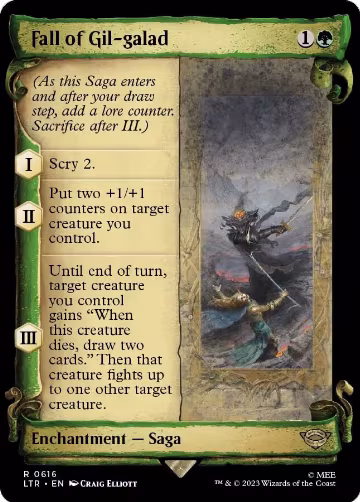 Fall of Gil-galad (Showcase Scrolls) (616), Universes Beyond: The Lord of the Rings: Tales of Middle-earth — Magic card price