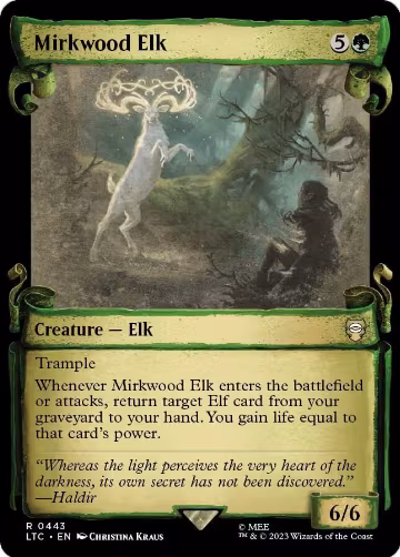 Mirkwood Elk (Showcase Scrolls) (443), Commander: The Lord of the Rings: Tales of Middle-earth — Magic card price