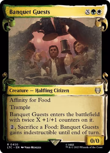 Banquet Guests (Showcase Scrolls) (450), Commander: The Lord of the Rings: Tales of Middle-earth — Magic card price