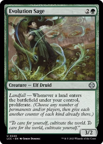 Evolution Sage (240), Commander: The Lost Caverns of Ixalan — Magic card price