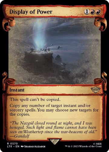 Display of Power (Showcase Scrolls) (570), Universes Beyond: The Lord of the Rings: Tales of Middle-earth — Magic card price
