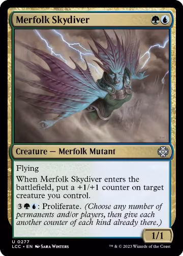 Merfolk Skydiver (277), Commander: The Lost Caverns of Ixalan — Magic card price