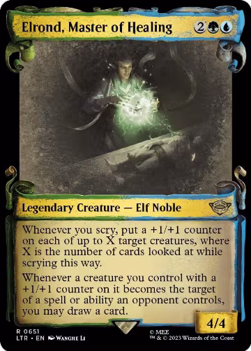 Elrond, Master of Healing (Showcase Scrolls) (651), Universes Beyond: The Lord of the Rings: Tales of Middle-earth — Magic card price