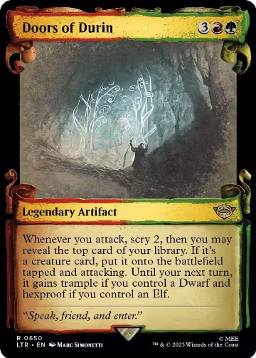 Doors of Durin (Showcase Scrolls) (650), Universes Beyond: The Lord of the Rings: Tales of Middle-earth — Magic card price