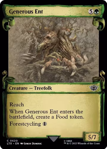 Generous Ent (Showcase Scrolls) (620), Universes Beyond: The Lord of the Rings: Tales of Middle-earth — Magic card price