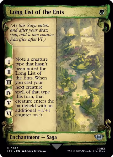 Long List of the Ents (Showcase Scrolls) (625), Universes Beyond: The Lord of the Rings: Tales of Middle-earth — Magic card price