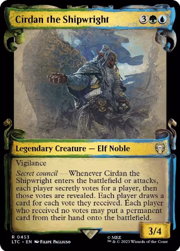 Cirdan the Shipwright (Showcase Scrolls) (453), Commander: The Lord of the Rings: Tales of Middle-earth — Magic card price