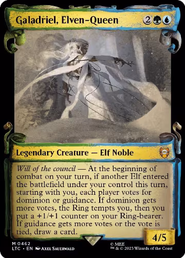 Galadriel, Elven-Queen (Showcase Scrolls) (462), Commander: The Lord of the Rings: Tales of Middle-earth — Magic card price