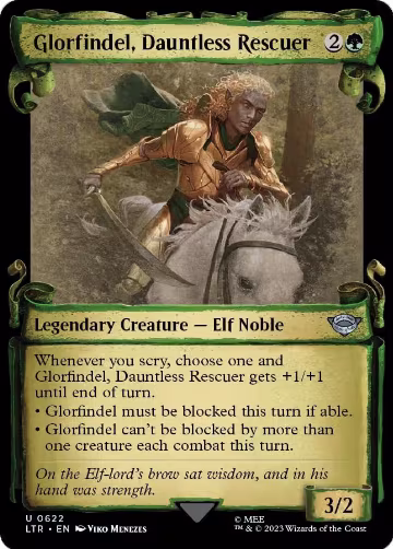 Glorfindel, Dauntless Rescuer (Showcase Scrolls) (622), Universes Beyond: The Lord of the Rings: Tales of Middle-earth — Magic card price