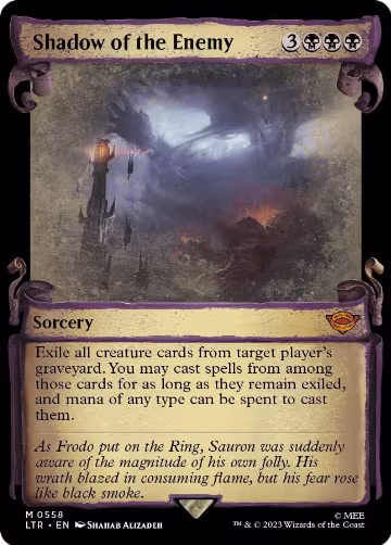 Shadow of the Enemy (Showcase Scrolls) (558), Universes Beyond: The Lord of the Rings: Tales of Middle-earth — Magic card price