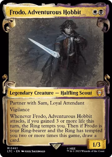 Frodo, Adventurous Hobbit (Showcase Scrolls) (461), Commander: The Lord of the Rings: Tales of Middle-earth — Magic card price