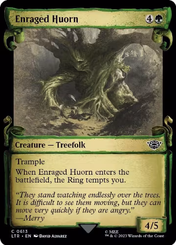 Enraged Huorn (Showcase Scrolls) (613), Universes Beyond: The Lord of the Rings: Tales of Middle-earth — Magic card price