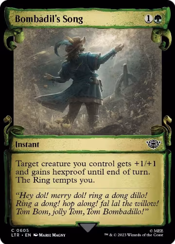 Bombadil's Song (Showcase Scrolls) (605), Universes Beyond: The Lord of the Rings: Tales of Middle-earth — Magic card price