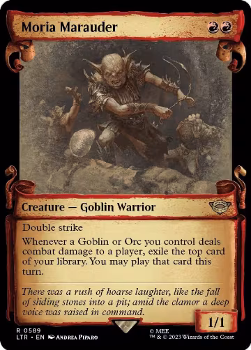 Moria Marauder (Showcase Scrolls) (589), Universes Beyond: The Lord of the Rings: Tales of Middle-earth — Magic card price