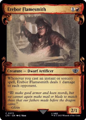 Erebor Flamesmith (Showcase Scrolls) (573), Universes Beyond: The Lord of the Rings: Tales of Middle-earth — Magic card price