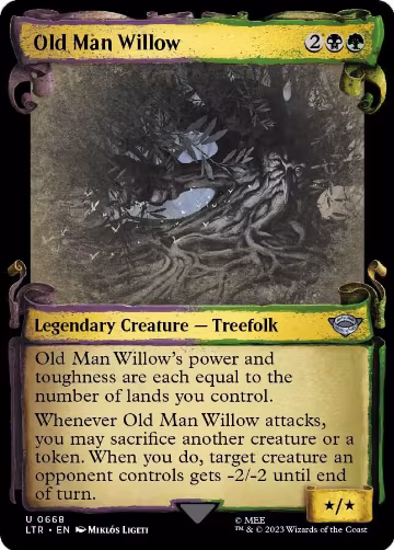 Old Man Willow (Showcase Scrolls) (668), Universes Beyond: The Lord of the Rings: Tales of Middle-earth — Magic card price