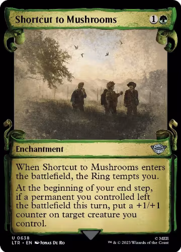 Shortcut to Mushrooms (Showcase Scrolls) (638), Universes Beyond: The Lord of the Rings: Tales of Middle-earth — Magic card price