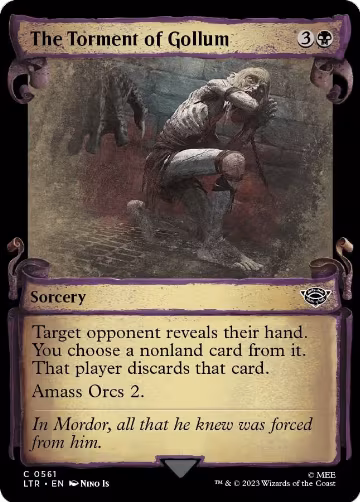 The Torment of Gollum (Showcase Scrolls) (561), Universes Beyond: The Lord of the Rings: Tales of Middle-earth — Magic card price