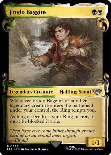 Frodo Baggins (Showcase Scrolls) (656), Universes Beyond: The Lord of the Rings: Tales of Middle-earth — Magic card price