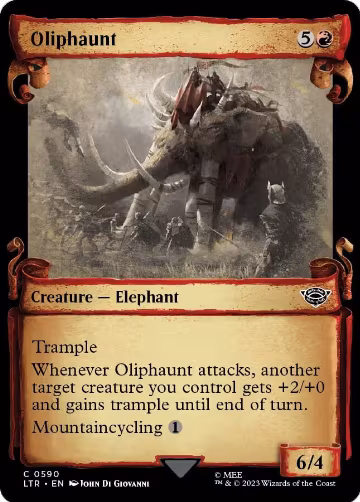 Oliphaunt (Showcase Scrolls) (590), Universes Beyond: The Lord of the Rings: Tales of Middle-earth — Magic card price