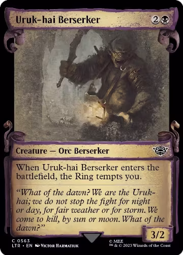Uruk-hai Berserker (Showcase Scrolls) (563), Universes Beyond: The Lord of the Rings: Tales of Middle-earth — Magic card price