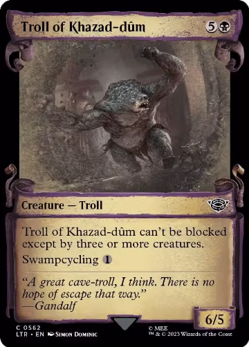 Troll of Khazad-dum (Showcase Scrolls) (562), Universes Beyond: The Lord of the Rings: Tales of Middle-earth — Magic card price
