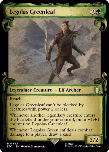Legolas Greenleaf (Showcase Scrolls) (442), Commander: The Lord of the Rings: Tales of Middle-earth — Magic card price